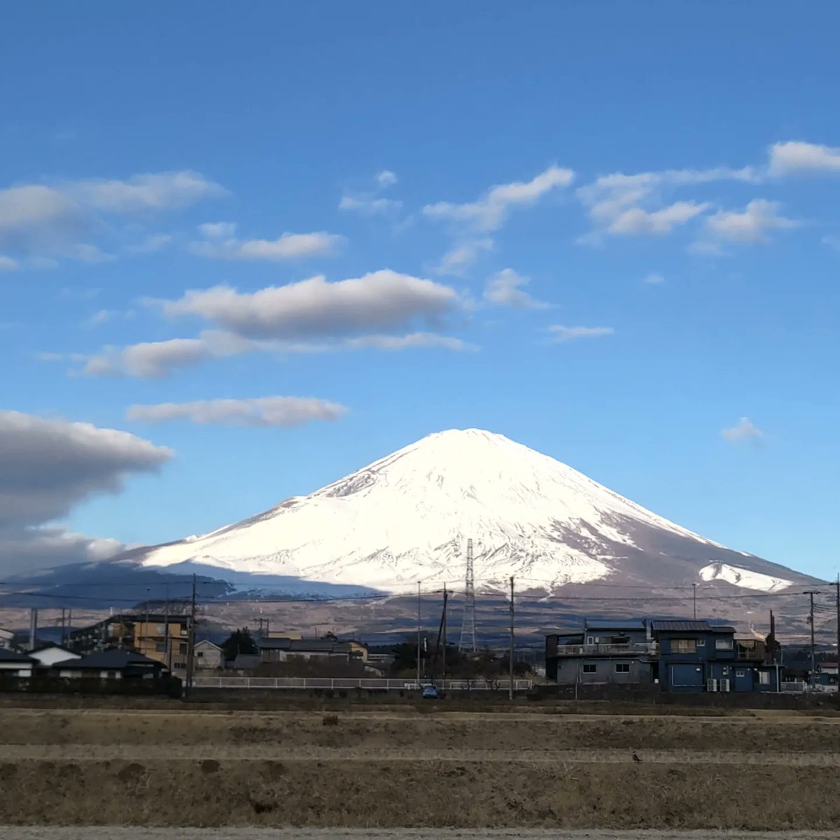 今朝の富士山🗻です。 冷え込みました 2022年1月19日