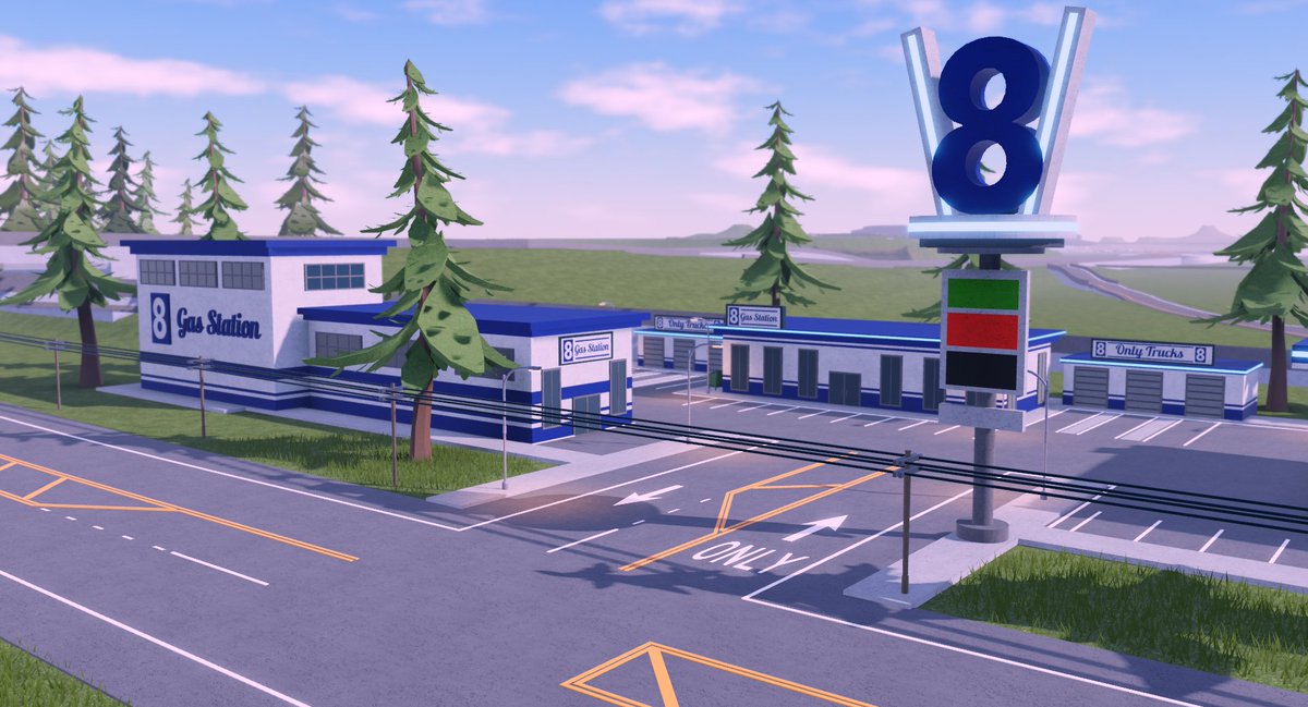 DriveBlox's tweet photo. ⛽🚚  After a long drive in DriveBlox, you notice you're out of gas. Luckily, there's a newly-built 8 Gas Station not far away.

Socials: https://t.co/VYkmHQQ2su
#DriveBlox | #Roblox | #RobloxDev https://t.co/W8RYXlzmp9