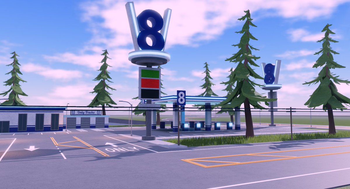 DriveBlox's tweet photo. ⛽🚚  After a long drive in DriveBlox, you notice you're out of gas. Luckily, there's a newly-built 8 Gas Station not far away.

Socials: https://t.co/VYkmHQQ2su
#DriveBlox | #Roblox | #RobloxDev https://t.co/W8RYXlzmp9
