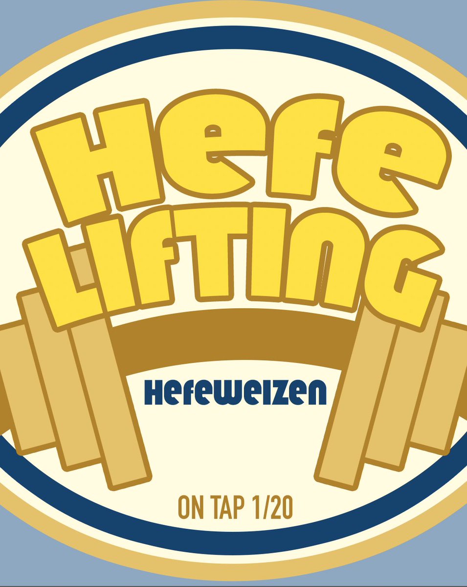 On tap this #beerrelease Thursday!⁠
⁠Hazy, light on body, and heavy on the bubbles, Hefe Lifting carries its weight, while remaining supremely balanced and easy to drink.⁠
5.9% ABV |  10 IBU⁠
#BuiltToBrew #NMcraftbeer #hefeweizen #drinklocal