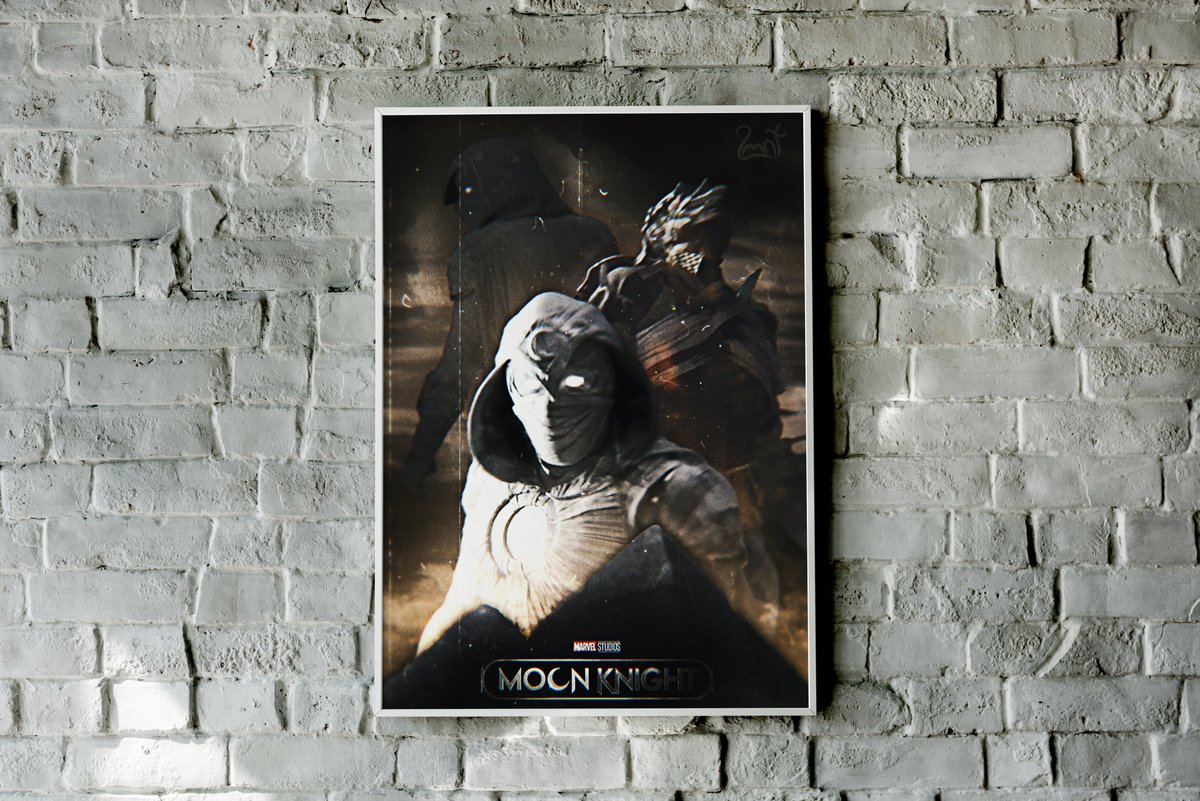 lmntts's tweet photo. moon knight poster by me https://t.co/jW1OGKHYaI