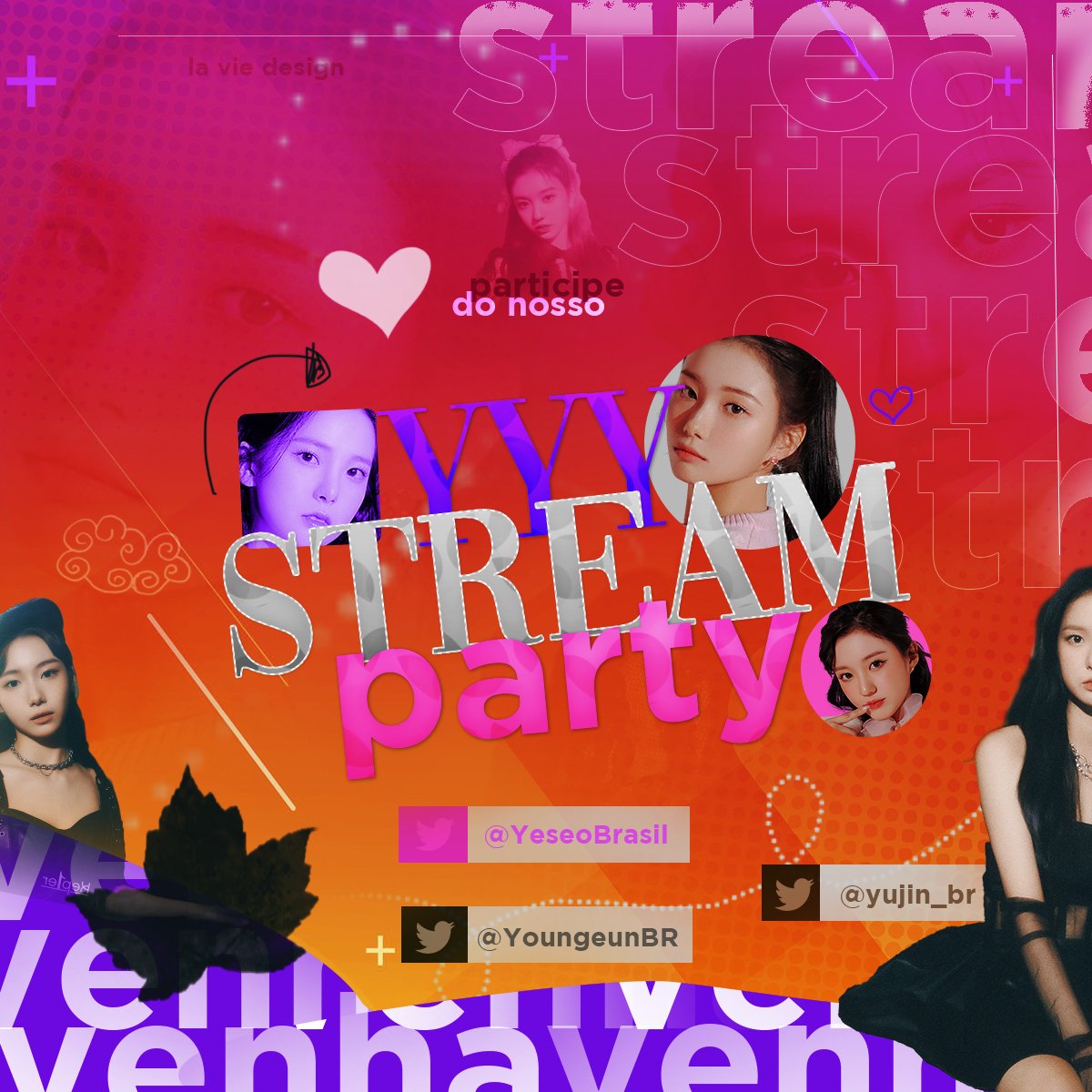 YeseoBrasil's tweet photo. [🎧] #YYYStreamParty! 🐰🦊🐰

Junto com as fanbases @YoungeunBR e @yujin_br planejamos uma super stream party com times pra deixar + divertido! Ocorrerá nos dias 21, 22 e 23/01. Tem como objetivo contribuir para as views do MV de WDD,First Impact no Spotify e as fancams das YYY! https://t.co/onOWtWzJwB