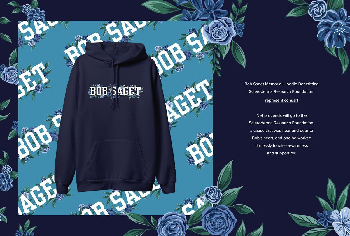 littlepatterns's tweet image. Work for @JohnMayer to honor @bobsaget and his work for Scleroderma research. Profits from the sale of this hoodie will go directly to @srfcure. 

represent.com/srf