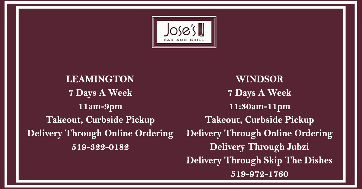 #SupportLocal #ThankYou #YQG #Leamington #Delivery #Takeout