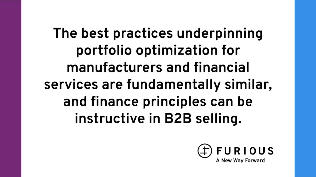 FuriousCorp's tweet photo. Do you usually think of portfolio optimization and management in the context of finance? What if you defined a portfolio with the lens of sales?

#B2B #manufacturing #portfoliooptimization

https://t.co/eBa9RXZ3LO https://t.co/QYnwUpYGJS