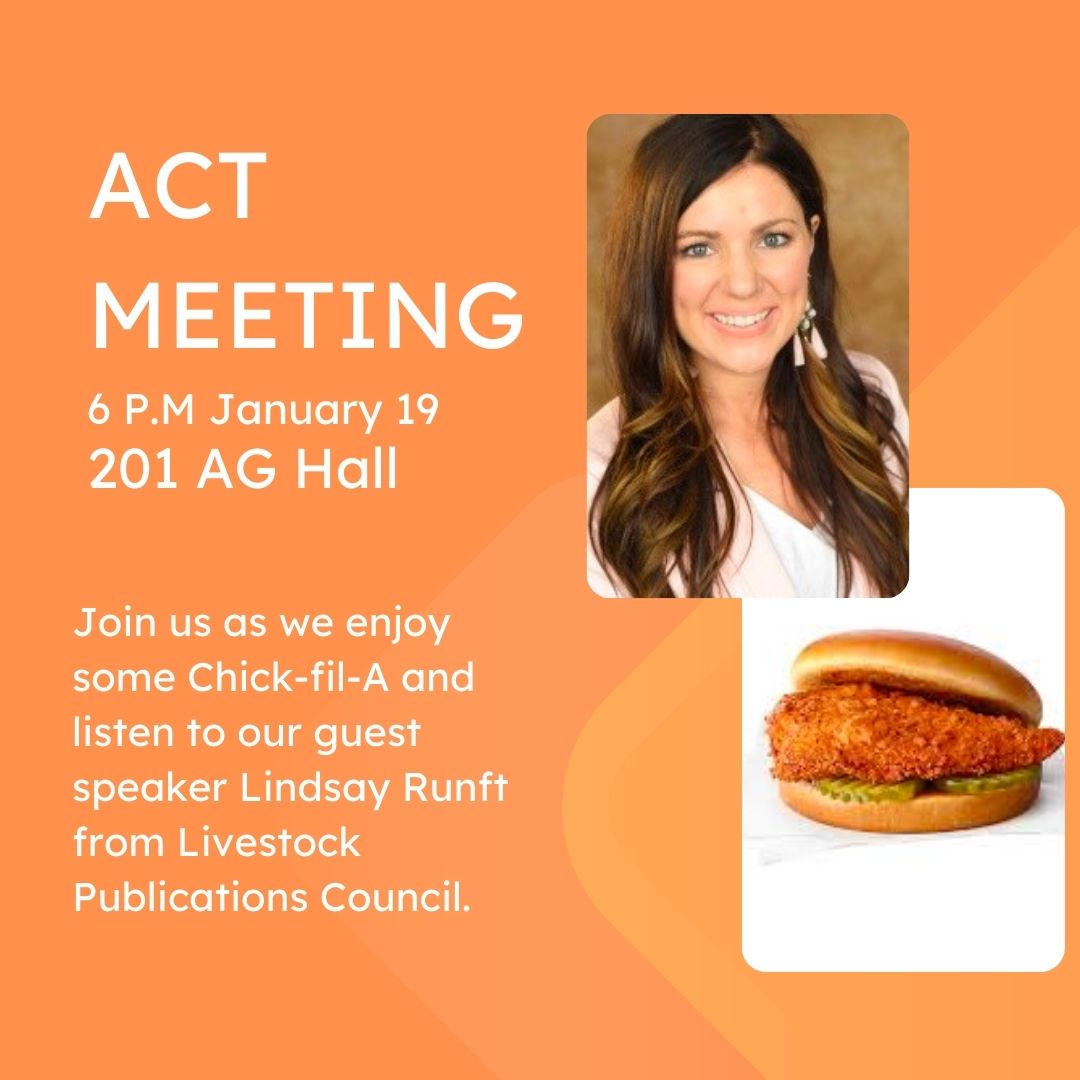 Join us tomorrow for our first meeting of the semester!