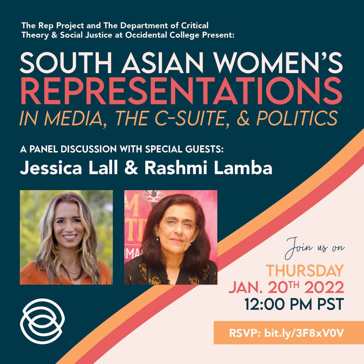 Join us on the Matrix THURSDAY 1/20 @ 12pm PST for our first event of the new Year

We're partnering with GWSS &amp; <a href="/RepresentPledge/">The Representation Project</a> on THURSDAY 1/20 at 12pm PST for a Discussion with @JessforLA @RashmiLamba on South Asian Women's Representations.  

Link: 
us02web.zoom.us/webinar/regist…