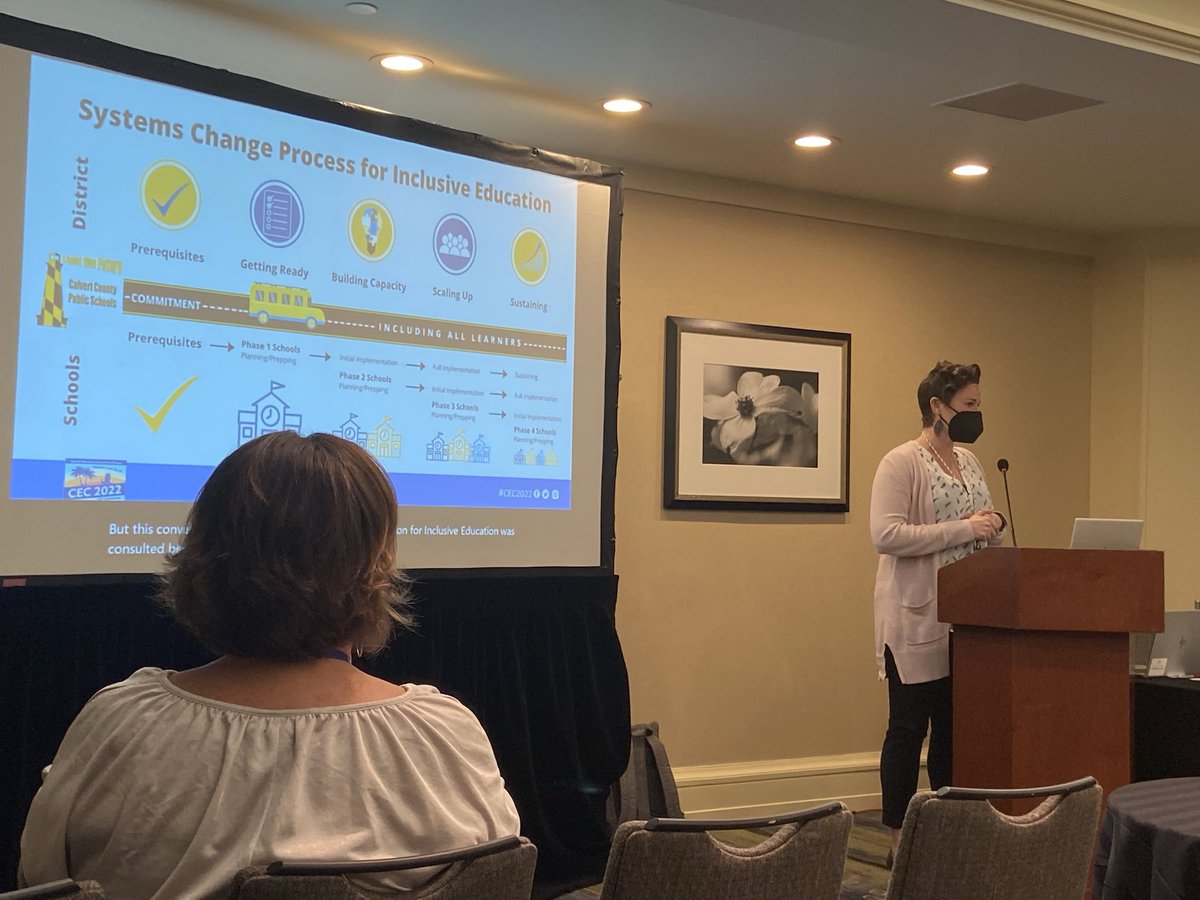 CalvertSpecEd's tweet photo. Betsie Camilliere and Brittni Sammons in partnership with MCIE’s Tim Villegas present at the Council for Exceptional Children’s National Conference in Orlando, Florida! #InclusiveEducation https://t.co/8iMq6r8ZCc