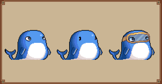 Quick Paint, pixel art Whales.
2 hours.