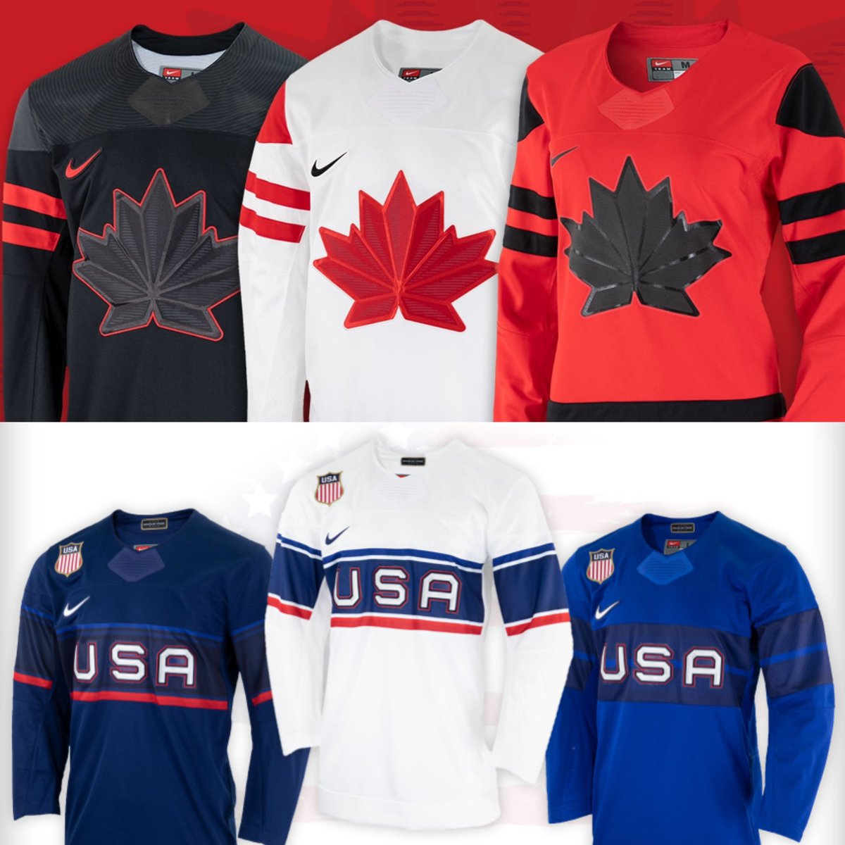 Hockey Jerseyz (@hkyjersey) on Twitter photo 🚨2022 OLYMPIC JERSEY GIVEAWAY🚨
We’ll be giving away an official 2022 Nike Olympic hockey jersey. Open to Canadians and Americans. ⤵️
RULES:
1. Follow <a href="/PeteAlper/">Peter Alper</a>
2. LIKE & RT this tweet
3. Reply with 🇨🇦 or 🇺🇸 & Size
Winner will be announced on the 1st day of the Olympics! 🚨2022 OLYMPIC JERSEY GIVEAWAY🚨
We’ll be giving away an official 2022 Nike Olympic hockey jersey. Open to Canadians and Americans. ⤵️
RULES:
1. Follow <a href="/PeteAlper/">Peter Alper</a>
2. LIKE & RT this tweet
3. Reply with 🇨🇦 or 🇺🇸 & Size
Winner will be announced on the 1st day of the Olympics!