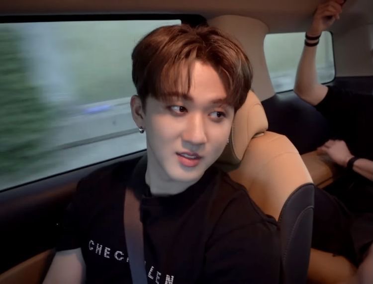 in the car with changbin