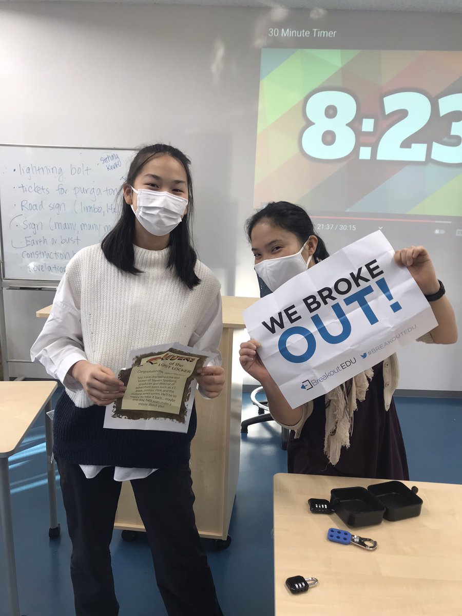 FISSharks's tweet photo. #MYPdesign students completing an #escaperoom style game &amp; discovering how games can foster a sense of community #FISlearns https://t.co/P3F62v4xHp
