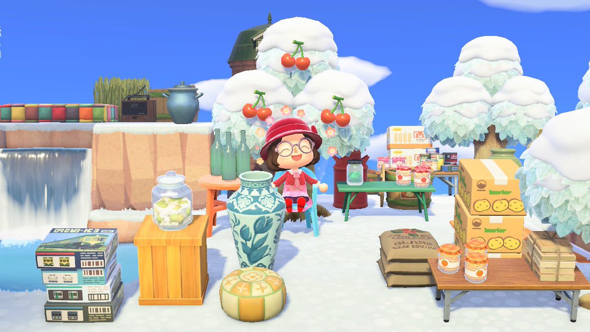 mclovin_acnh's tweet photo. farmers market at the back of my orchard 🤩 https://t.co/8NosKSUpsR