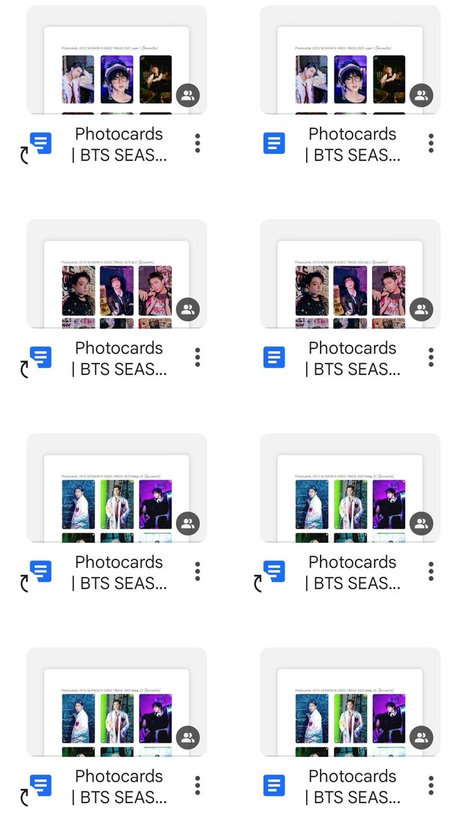 Jasvantte's tweet image. Les dejo un Drive con documentos de photocards de @BTS_twt que pueden imprimir para uso personal, hay varias para elegir (haré más y lo agregaré allí, es para que lo guarden para cuando quieran😸)

🖇️Abajo