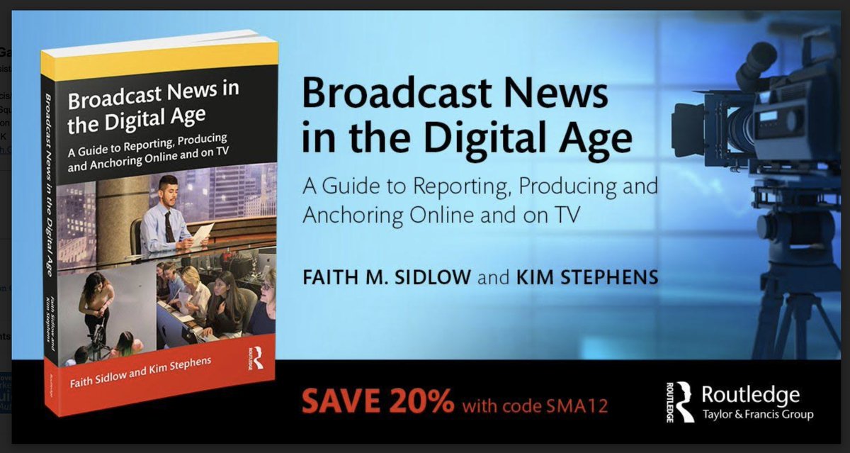 Our book is here! We are quite proud of how it will help our students and grateful to the many #BroadcastNewsMentors who share their insight and advice. <a href="/FaithSidlow/">Faith Sidlow</a> <a href="/peacekim/">Kim Stephens</a>