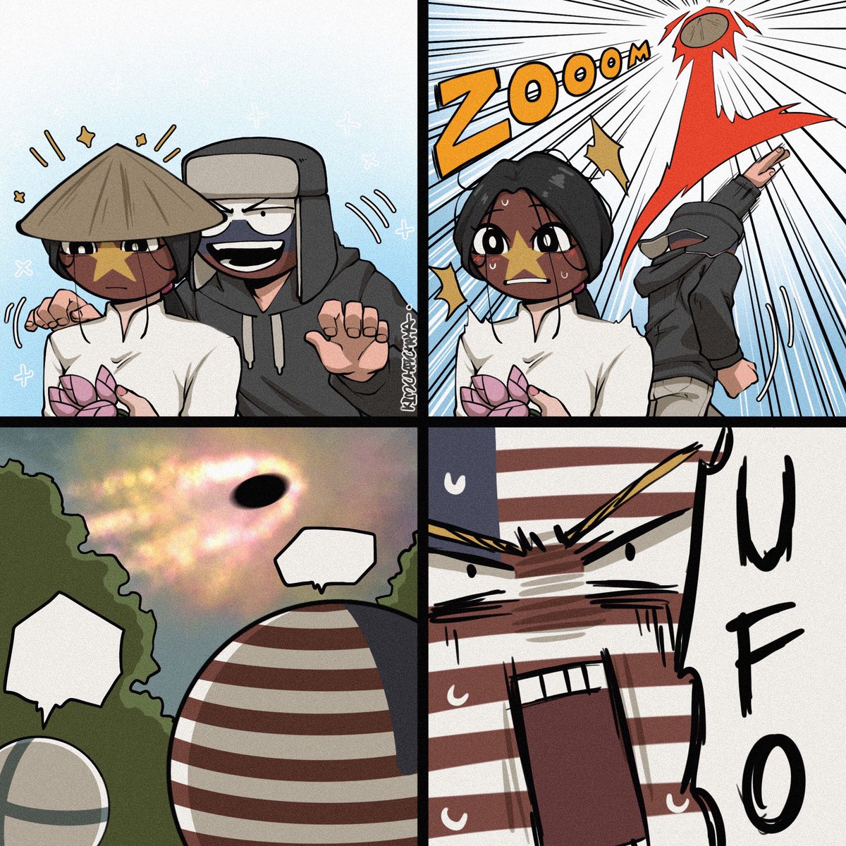 KimChatchaya's tweet photo. Rus and friends : The true of Vietnam hat
#rusandfriends #CountryHumans  #countryhumansvietnam  #CountryHumansrussia https://t.co/mVqkF7Q8PJ