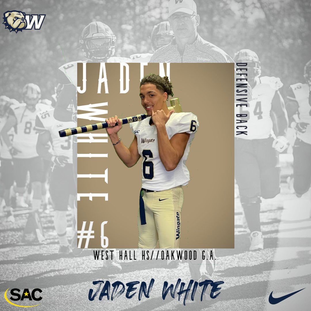 jadenwhite55's tweet photo. Had a great first official visit to Wingate today @WingateFb @WU_Bulldogs @Reich_WingateFB @ClarkWUFB @Coach_Keziah @WHSpartansFB @1BIGJONES @KroftonM @coach_martell https://t.co/Q21BDDdi5m
