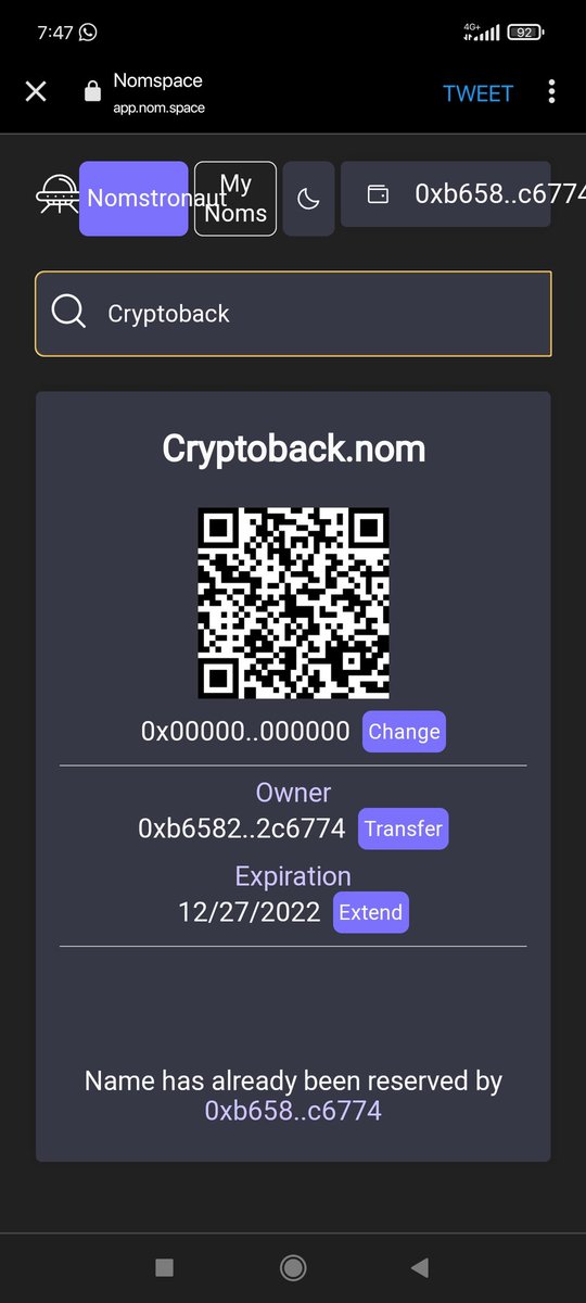 Cryptoback.nom tweet media