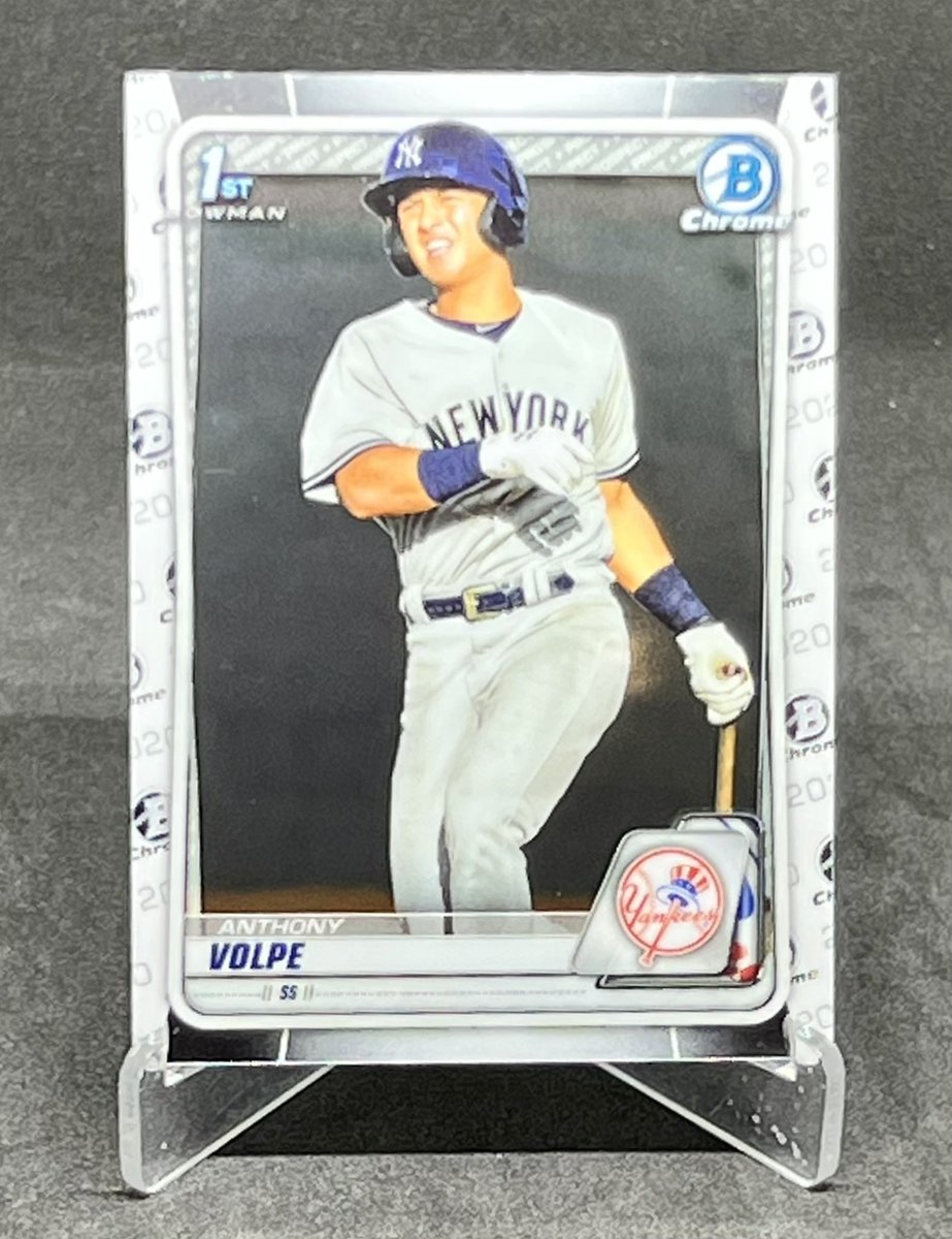 Giveaway time. 2020 Bowman Chrome Anthony Volpe 1st Bowman. All you have to do is like, follow &amp; retweet to be entered into the random drawing. Will draw tomorrow with cutoff being 9 pm central tonight. <a href="/CardPurchaser/">Card Purchaser</a>