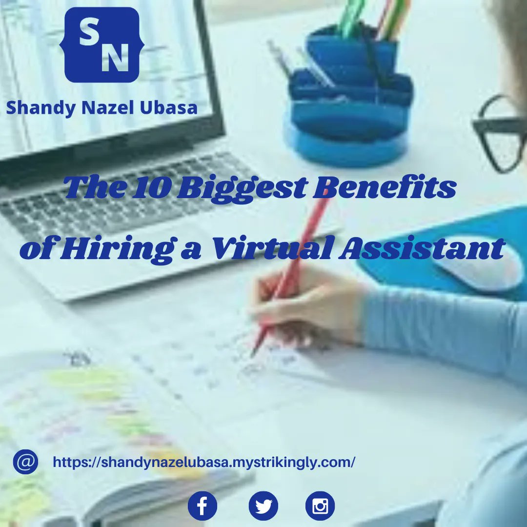 NazelUbasa's tweet photo. Benefits of hiring VAs.😊->https://t.co/pyT4Mc3fkI
Free consultation here ->https://t.co/5ry7PXEdFD
#singlemompower #businessopportunity #freelance #businessdevelopment #virtualassistant #careerdevelopment #entrepreneur #rareopportunity #stayhome #roadtosuccess https://t.co/2mD1Spylch