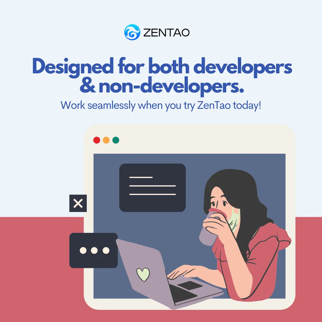 ZenTao Biz is a program for non-software developers too! 

Admin, Sales, and HR support can use the platform too, enabling them to work together seamlessly across the company. Be more productive than ever and reach new heights in success!

Get started with ZenTao today.