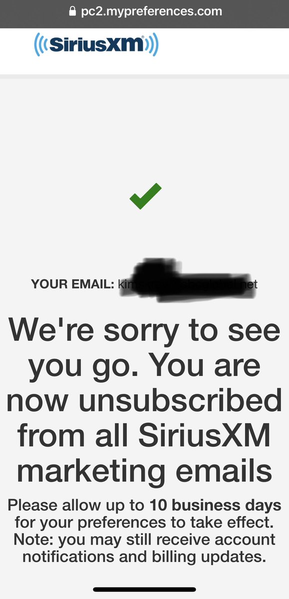 Kimskrew99's tweet photo. @SIRIUSXM 🛑 sending ads at inappropriate times #unsubscribed https://t.co/Mz6sujHoEd