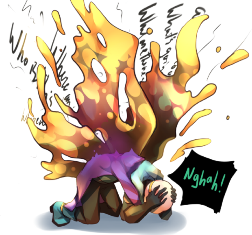 Muskka_mu's tweet photo. When Dream merged with Nightmare, they share all their memories UwU and they now release both positive and negative aura. 
Thank you to Sku for helping me figuring out the outfit of merged NightDream https://t.co/nkGBUUVdcc