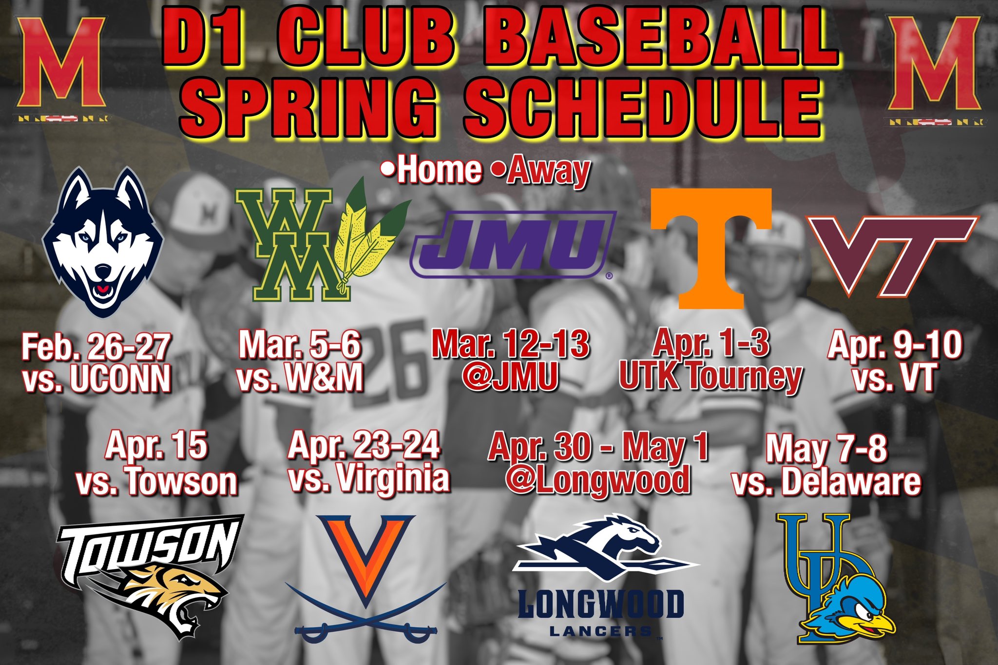 UMD D1 Club Baseball / Twitter