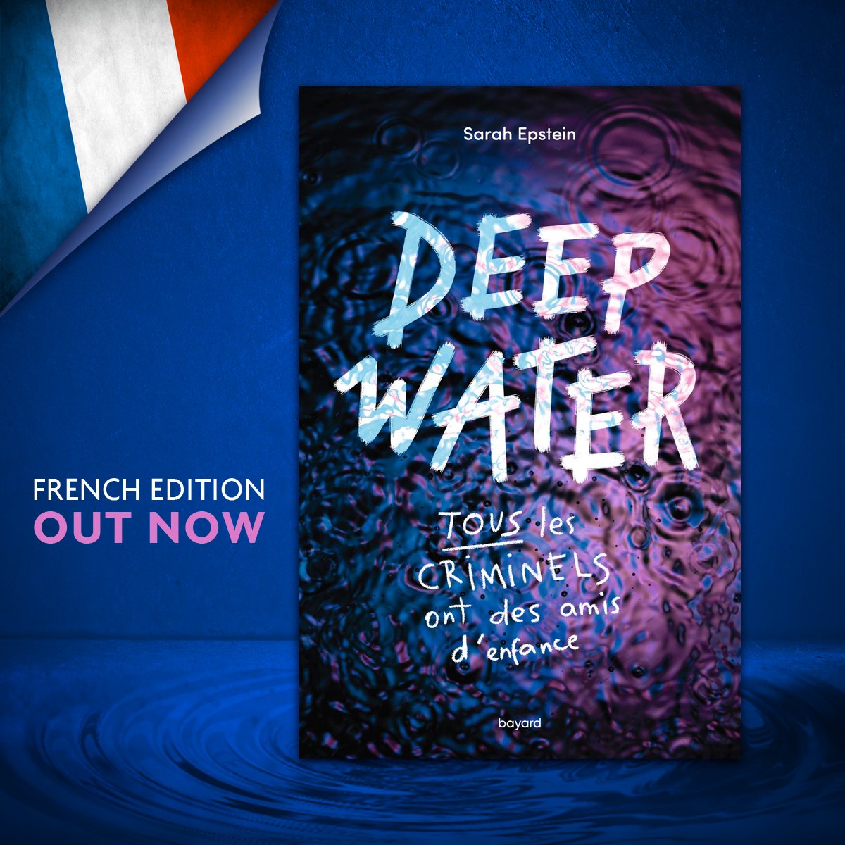 Today is release day for the French edition of DEEP WATER with <a href="/BayardEditionsJ/">Bayard Jeunesse Éditions</a>! I've already seen a few lovely reviews from French readers, and I'm so excited this story is reaching across the oceans to find a whole new readership. 🇫🇷
#LoveOzYA #DeepWater #YAfrançais #livresYA
