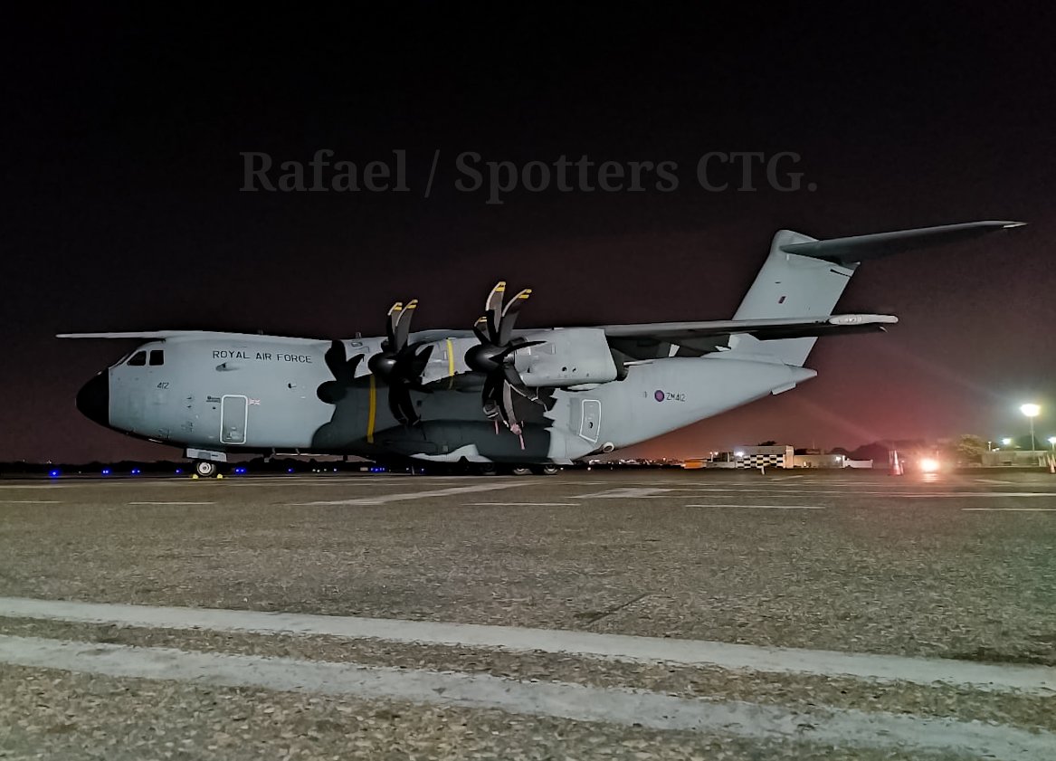 CtgSpotters's tweet photo. Airbus A400M Atlas C.1 de la Royal Air Force. https://t.co/SkadYREKHG