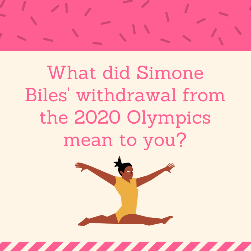 shesthinkingco's tweet photo. @Simone_Biles withdrawal from the 2020 #Olympics was inspiring to many. We cover what it meant to us in our 2nd episode of our #mentalhealth series. This is what Dr. Judith Cukor, our guest expert in clinical psychology, had to say about it! #simonebiles #phd #graduatestudent