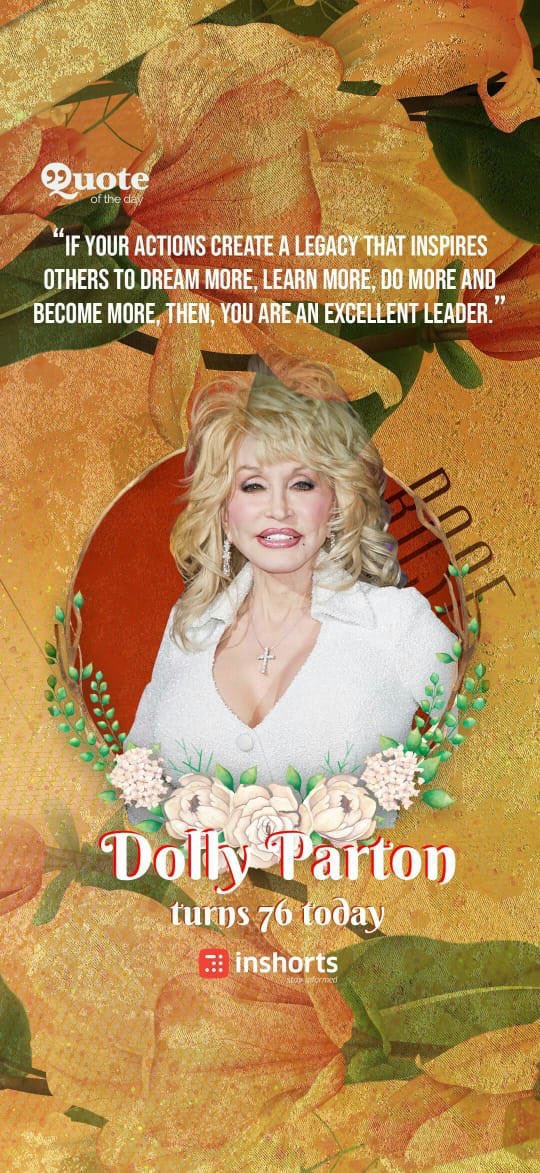  Happy Birthday Dolly Parton! She brings joy to all she does 
