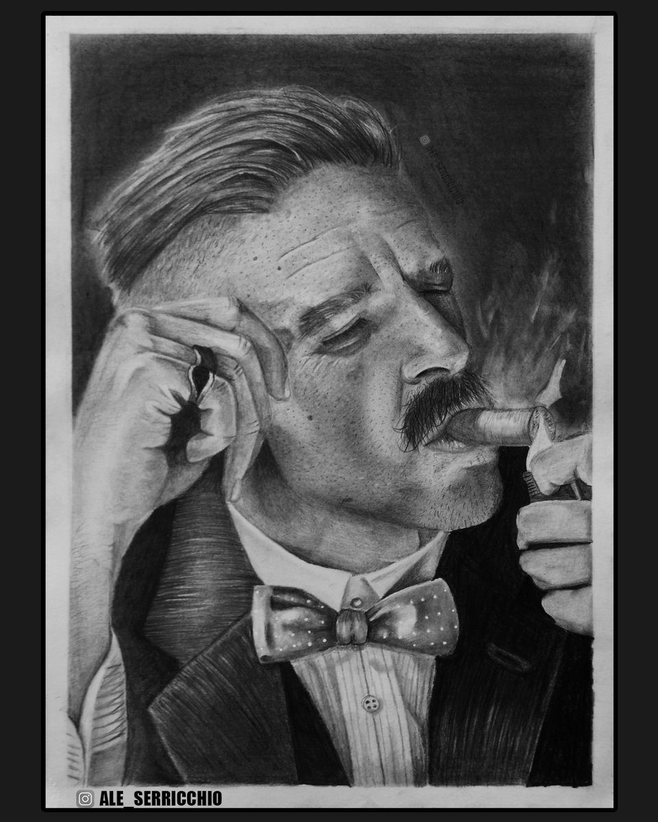 AleeSerricchio's tweet photo. Retrato de Arthur Shelby de Peaky Blinders, 10 horas de dibujo ✏️✏️
Me ayudan con un rt y mg? Gracias siempre 💜💜 https://t.co/Glmvwpp2ZW