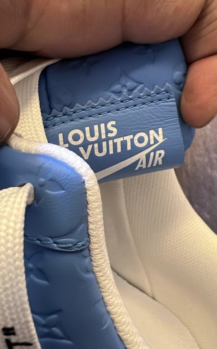nicekicks's tweet photo. Louis Vuitton x Nike Air Force 1 Low in “Blue” 📗 https://t.co/zHIx5wqWjJ
