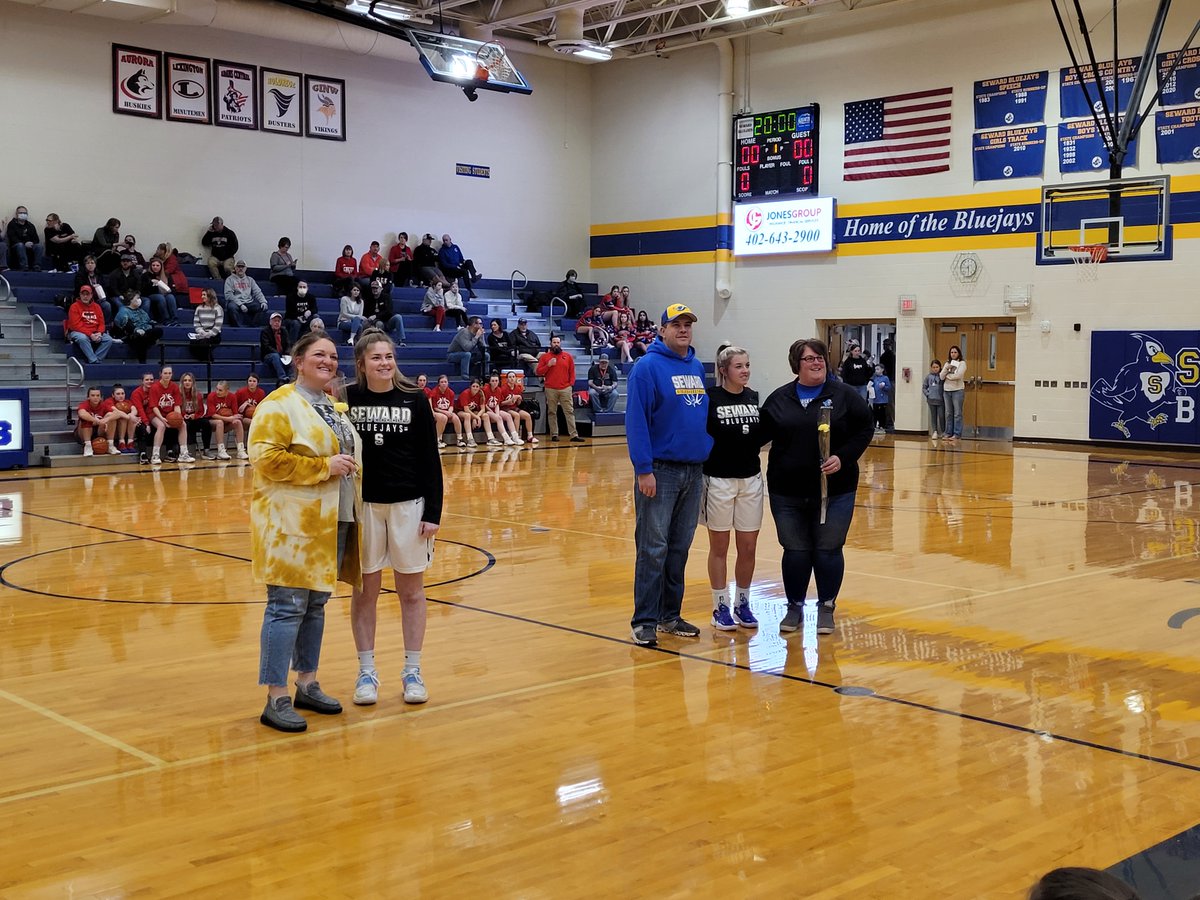 SewardBlueJays's tweet photo. Congratulations Senior GBB players! #seniornight #sewardjays https://t.co/I0qlI7LIhC