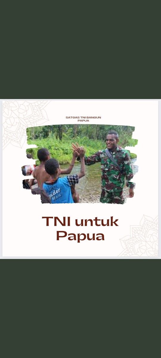K1Rakyat's tweet photo. TNI selalu manunggal dengan rakyat, TNI kuat bila bersama Rakyat
TNI selalu ada untuk Rakyat
Hidup TNI

#savepapua https://t.co/VA3k5xrmRd