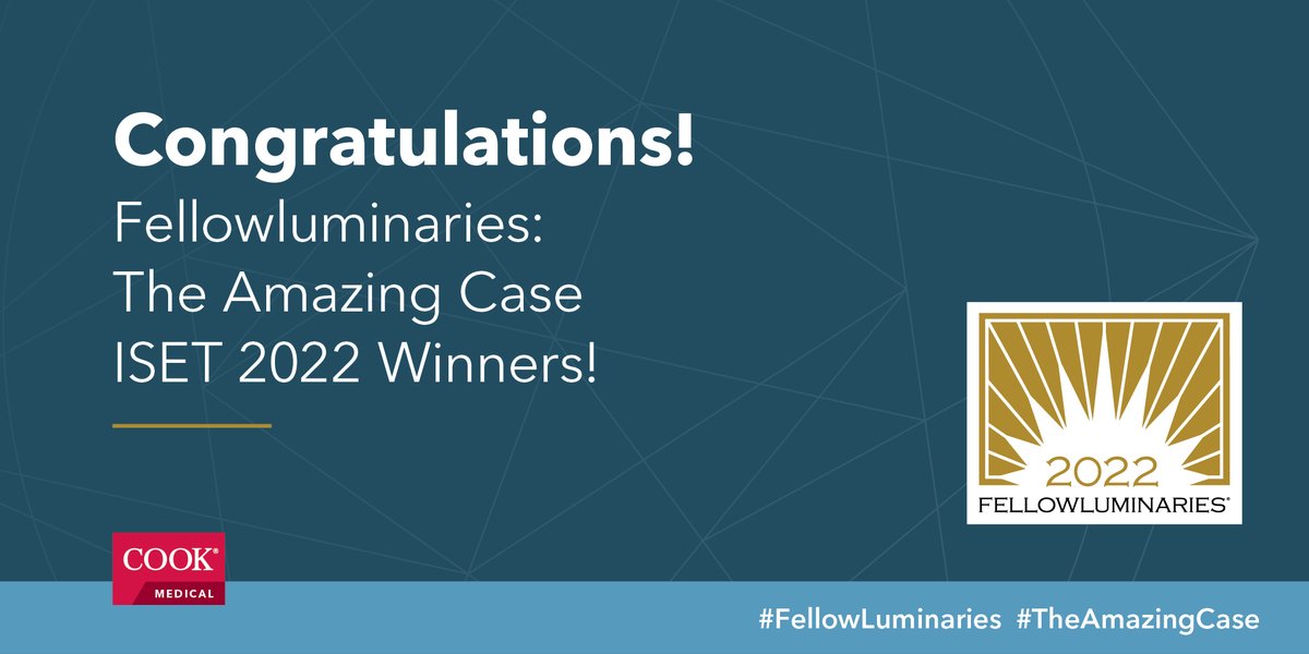 Cook Vascular (@cookvascular) on Twitter photo Congratulations 🎉 to Dr. Ronald Mora (peripheral embolization case) and Akash Nijhawan (iliofemoral venous obstruction case) for winning 🏆 2022 #FellowLuminaries competition at #ISET2022!! <a href="/moraron/">Ronald Mora</a> #TheAmazingCase Congratulations 🎉 to Dr. Ronald Mora (peripheral embolization case) and Akash Nijhawan (iliofemoral venous obstruction case) for winning 🏆 2022 #FellowLuminaries competition at #ISET2022!! <a href="/moraron/">Ronald Mora</a> #TheAmazingCase