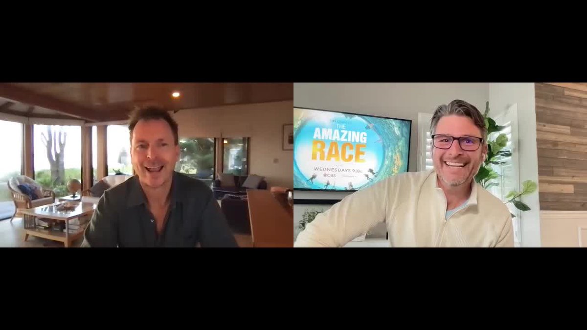 Got to spend some time with <a href="/PhilKeoghan/">Phil Keoghan</a> talking about tomorrow’s ‘restart’ of <a href="/AmazingRaceCBS/">The Amazing Race</a> after filming was suspended for 19 months due to COVID. Great conversation! (By the way Phil, I’m happy to swap studios any day! :)) This is on all CBS websites: cbsloc.al/3nD2shM