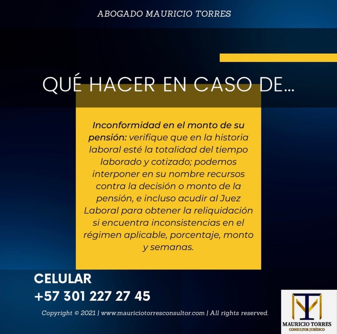 Que hacer en caso de…