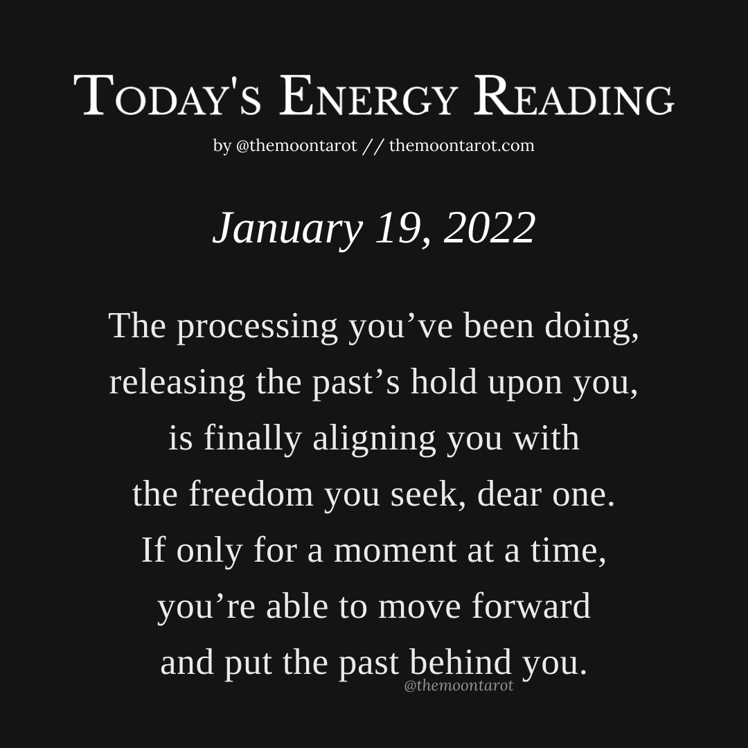 themoontarot_'s tweet photo. Today's Energy Reading: January 19th, 2022 https://t.co/tQ4qSDoxMb