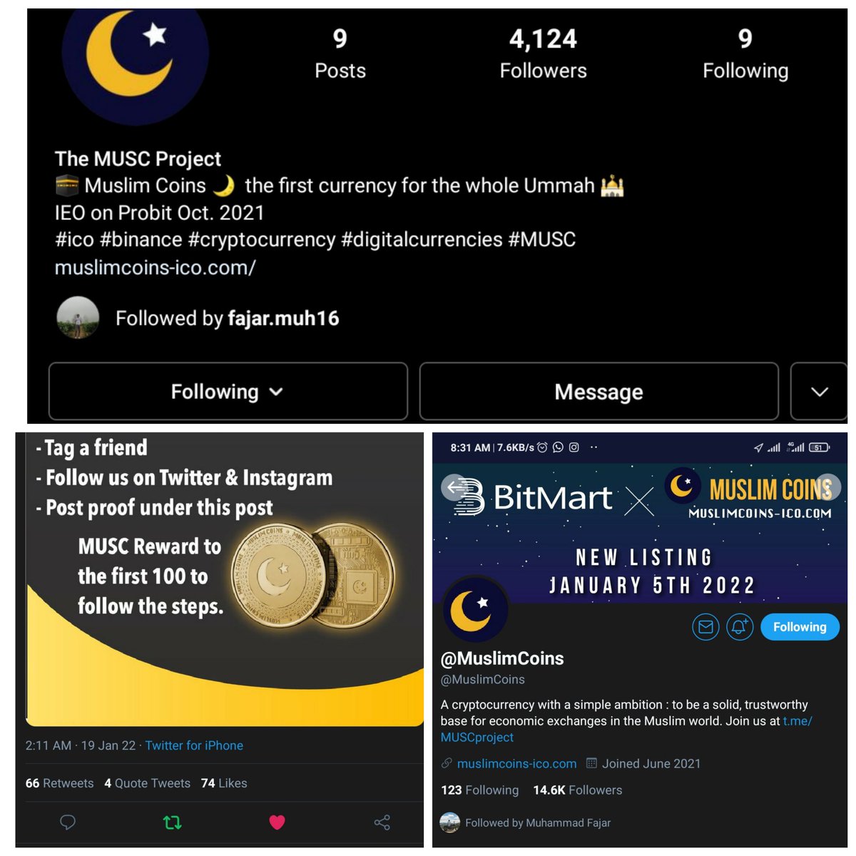 gansmorgan1's tweet photo. @MuslimCoins @zygalbenny2703 @markmarruso @maxshiffard wish this project all the best 
0xbefA48F4DB21f2a8F3F89A94cbe6a8dE1dAcA688 https://t.co/rhKTJjzFvB