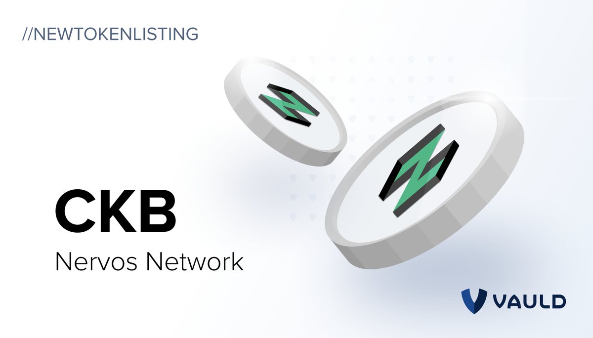 VauldOfficial's tweet photo. 📢📢📢
Listing ALERT!!

we are really NERVOUS about this listing 🥺

Because we've just listed $CKB @NervosNetwork!! 

#VauldListsThemAll
👇 https://t.co/b2ILlEJQep