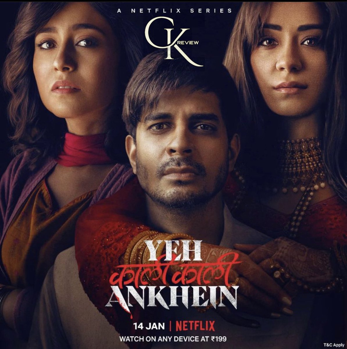 #YehKaaliKaaliAnkhein (Hindi|2022) - NETFLIX SERIES.

Perfect Casting. Gud perf from all the artists. Tahir is fantastic along with Swetha, Anchal, Saurabh Sukla. Visually Beautiful. Logic flaws r thr. Quite lengthy: But Engaging from start to end. A WATCHABLE Political Thriller!