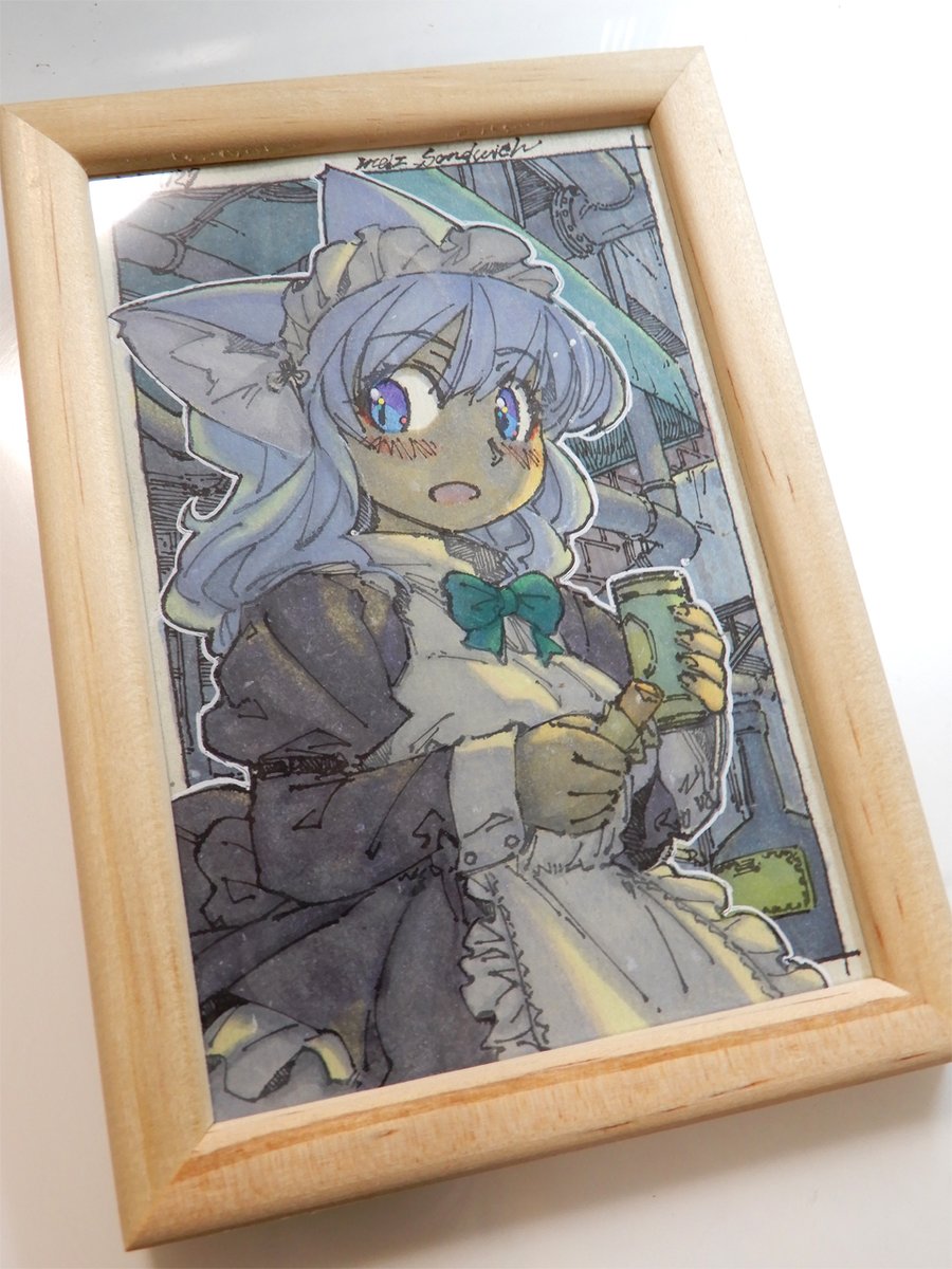 【コミティア139】「I(アイ)11b:sandwich」になりました。企業出展区域のすぐ前なので分かりやすいかも。今のところ漫画一冊、原画数点、既刊数冊になりそうですが、アナログ絵が増えたらまとめ本を追加するかもしれません。
#コミティア139 #コミティア #原画 #狐娘