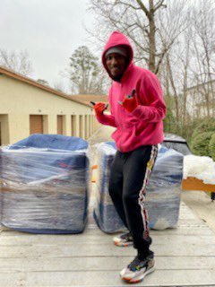 It's not <a href="/SpiderMan/">Spider-Man</a> it's your Pink Zebra Moving crew that's wrapped up those items!