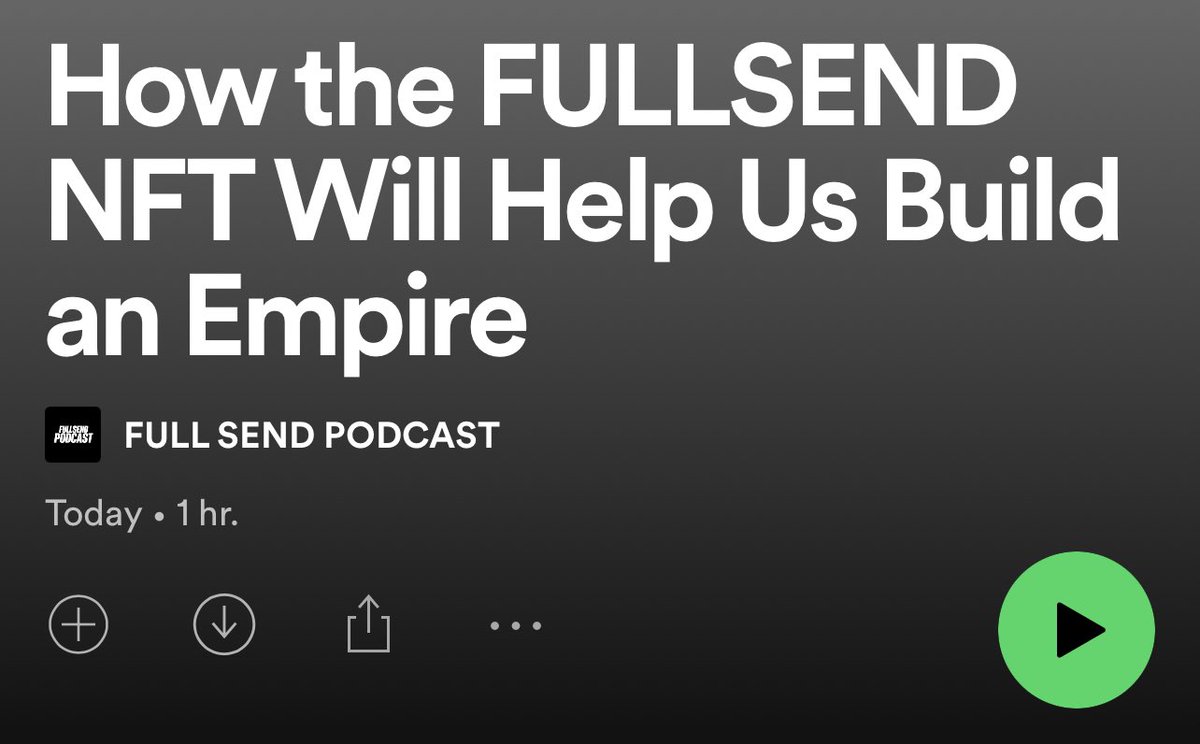 Our vision for the FULLSEND METACARD open.spotify.com/episode/76KxXH…