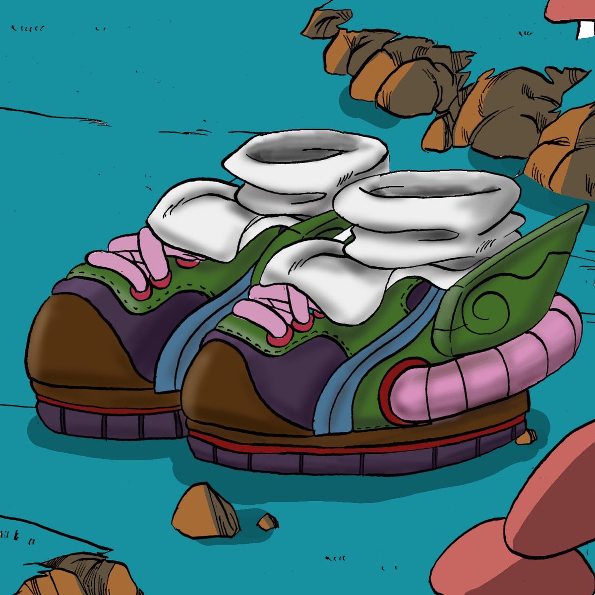 shoe_dojo's tweet photo. Dope or Nope? Who inspired by?

#wip #sneaker #sneakers #shoes #kiks #nft #nftsneakers #nftgame #anime #manga #otaku #japan #tokyo #web3 #streetculture #japaneseculture #metaverse #meta #fashion #heads #dbz https://t.co/tvyli0OKJj
