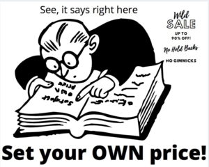 MillpondRB's tweet photo. starts midnight, ends Wednesday evening.   https://t.co/Jm8h8Kj951
over 7000 books on SALE at YOUR price. ACT fast! https://t.co/IIqy2ciwxq