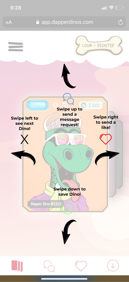 Do you find yourself missing your Dinos when you're on the go? 

With a few simple swipes of the finger, you can plan out your next Dino Derby Champion 🏆 right from your mobile device! 📲✅

Breeding will be available across all mobile Metamask enabled devices!