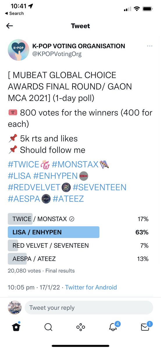 twicewong's tweet photo. ONCES! I just went through a list of MGCA polls and #Twice is losing every single one of them! 
EVERY 👏 SINGLE 👏 ONE 👏 
This means thousands of votes are going towards our competitors! Please if you can’t collect tickets and vote, the least you can do is vote in polls! https://t.co/8SxCbm2usJ